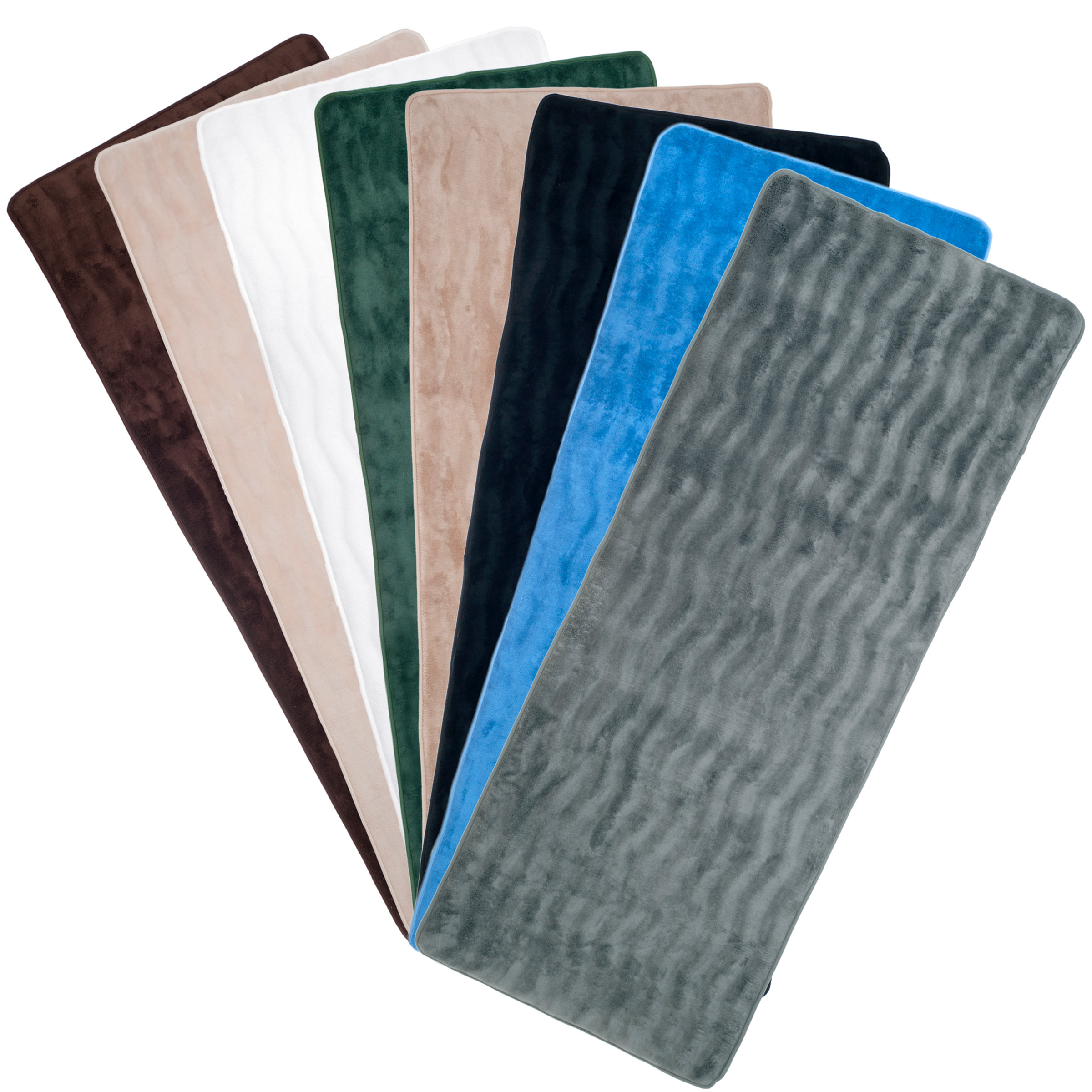 24" x 60" Bath Mat Extra Long Shower Rug Memory Foam Soft Quick Dry Bathroom Mat - Picture 22 of 59