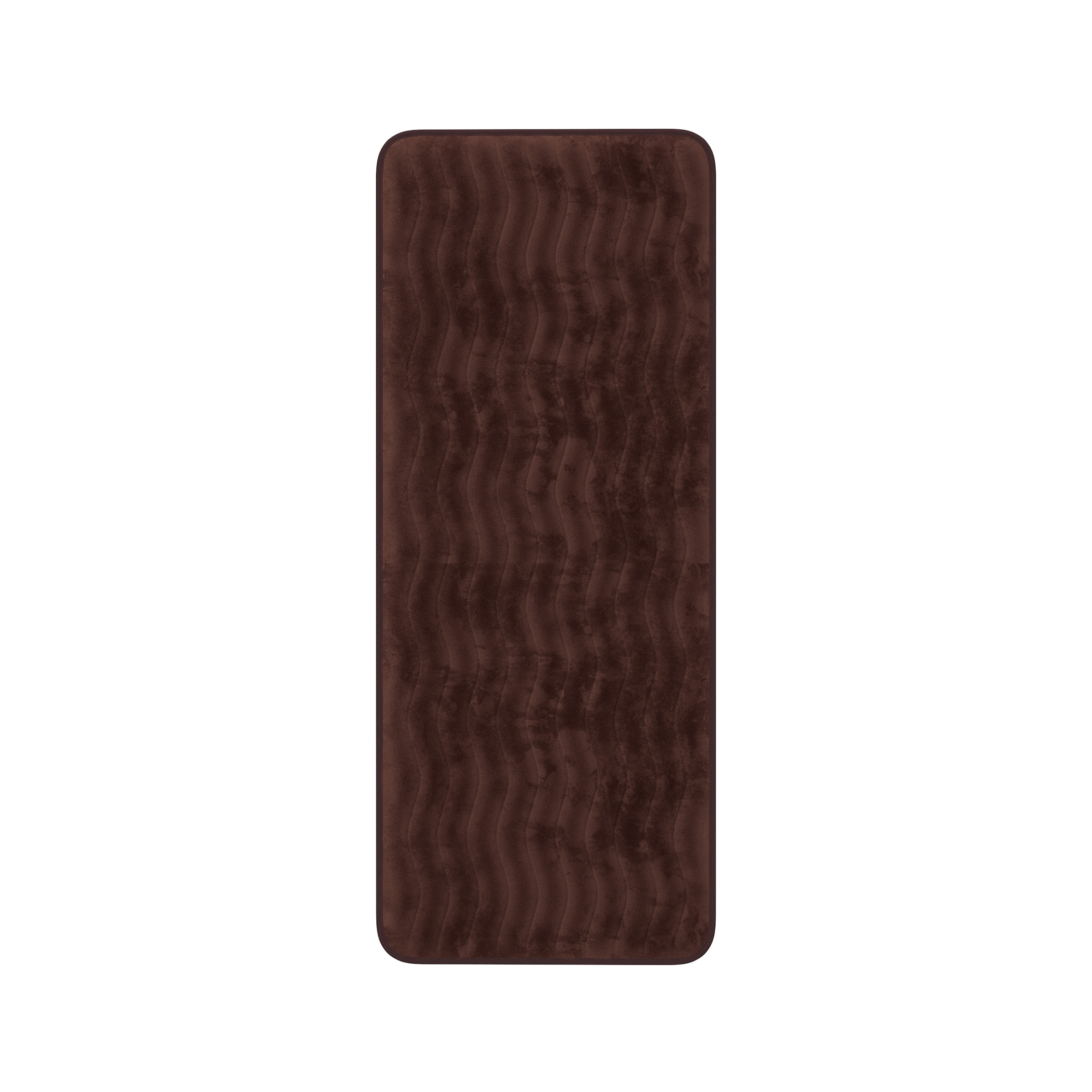 Lavish Home Memory Foam 24 by 60-Inch Bath Mat Chocolate X-Long