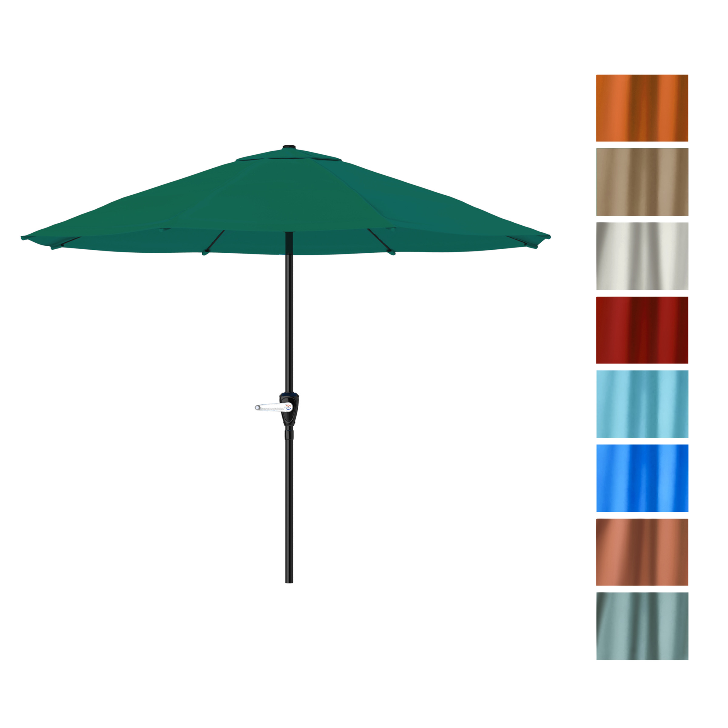9FT Patio Umbrella Outdoor Sun Shade Easy Crank Umbrella 92 Inch Tall - Picture 12 of 30